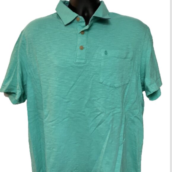 Izod Mens XL Multicolor Collared Short Sleeve Button Up Top w/ pocket - Picture 1 of 14